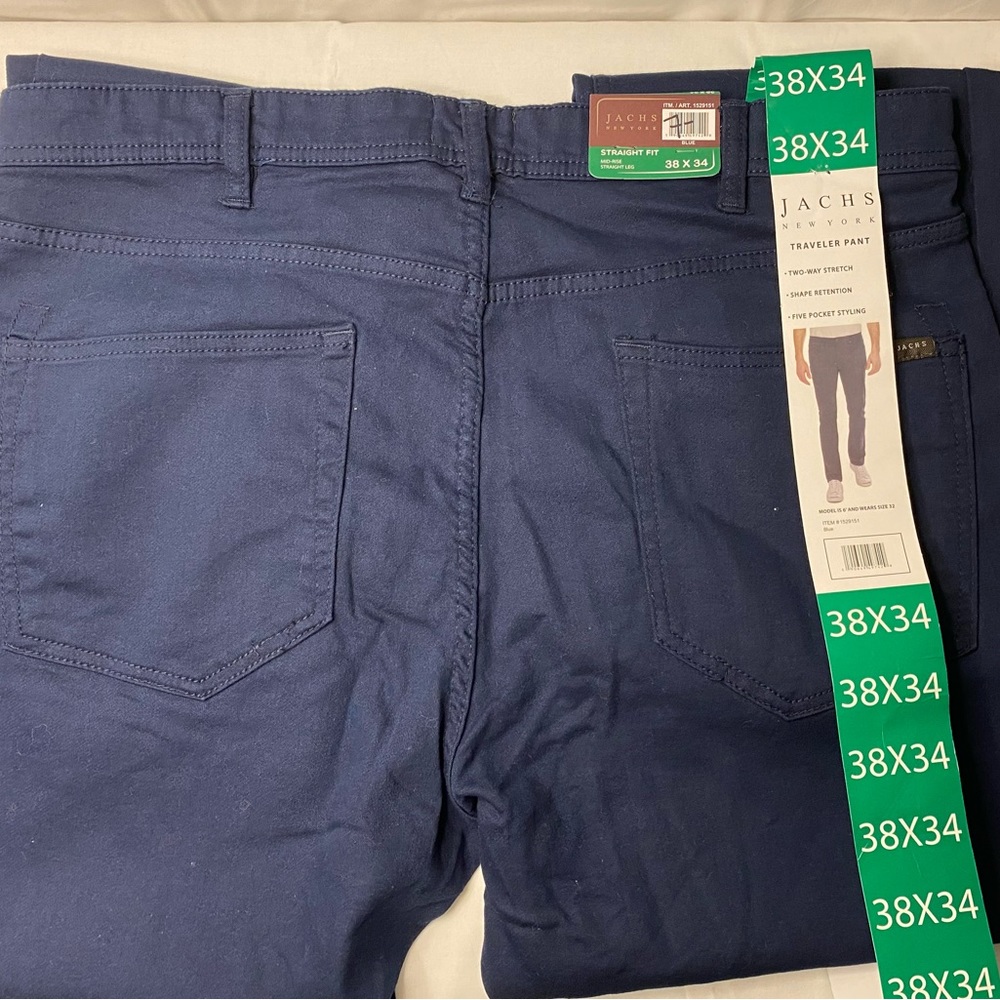JACHS NEW YORK STRAIGHT FIT MID-RISE 38x34